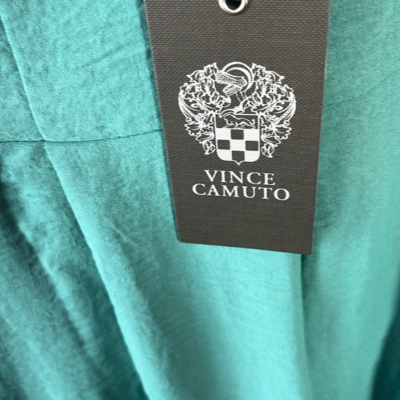 Vince Camuto teal wide leg cropped jumpsuit - Picture 7 of 8